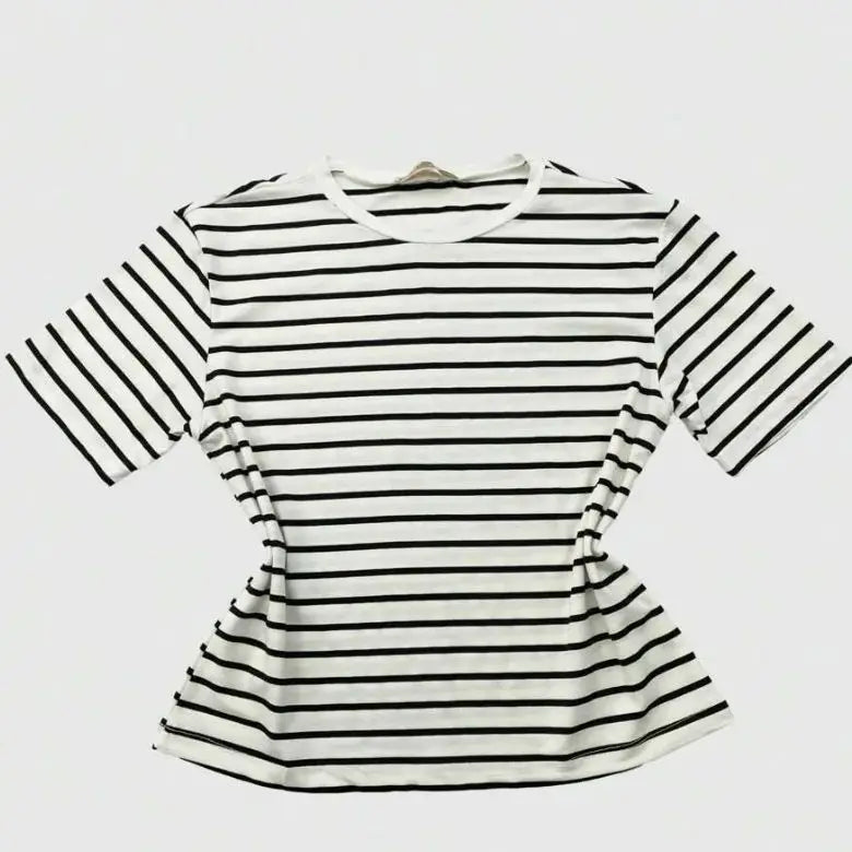 Blusa Basica Listrada Feminina