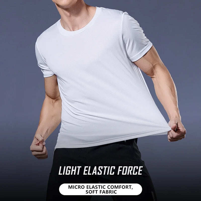 Camiseta Masculina Esportiva Dry Fit de Secagem Rápida