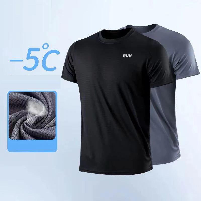 Camiseta Masculina Esportiva Dry Fit de Secagem Rápida